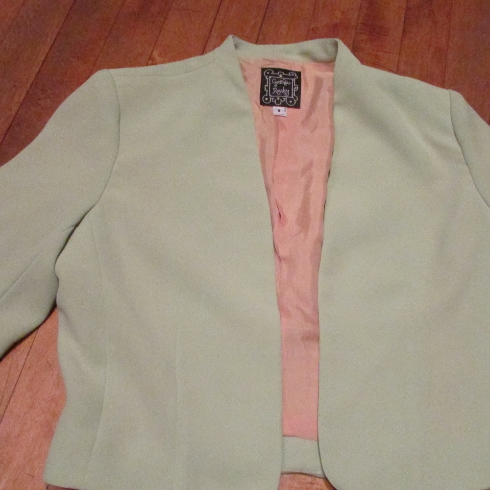 Vintage Cynthia Rowley Short Lime Green Jacket